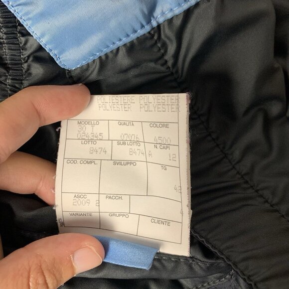 Post Card Ski Jacket Women's Size 6 Blue and silver Full Zip Puffer - Picture 15 of 16